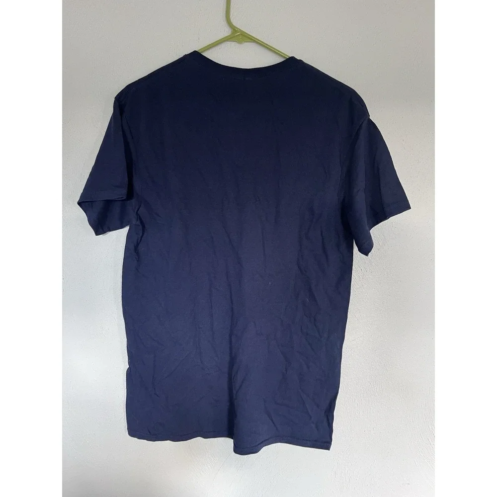 Realtree Active Men's Shirt Dark Blue White Antler Logo‎ Spellout Brand Casual M